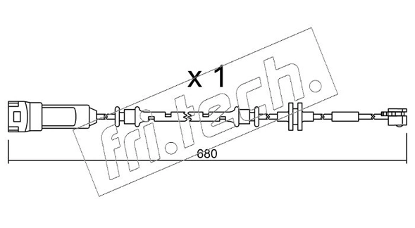 fri.tech. figyelmezető kontaktus, fékbetétkopás - SU.145 - TothCarparts