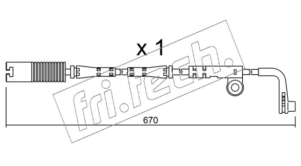 fri.tech. figyelmezető kontaktus, fékbetétkopás - SU.150 - TothCarparts