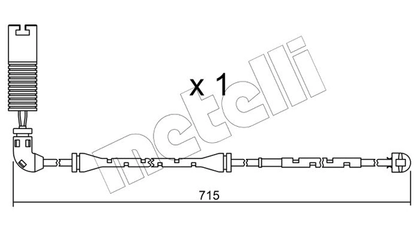 METELLI figyelmezető kontaktus, fékbetétkopás - SU.155 - TothCarparts
