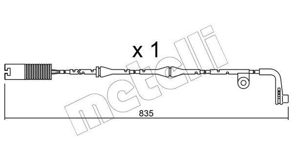 METELLI figyelmezető kontaktus, fékbetétkopás - SU.158 - TothCarparts