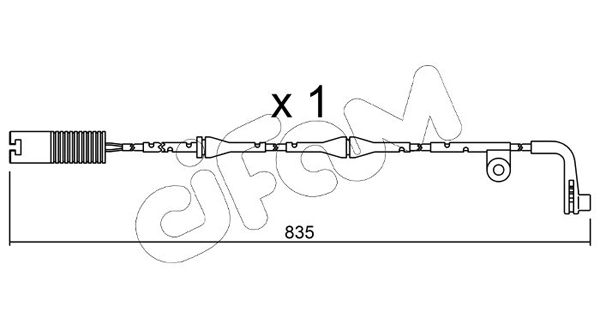 CIFAM figyelmezető kontaktus, fékbetétkopás - SU.158 - TothCarparts