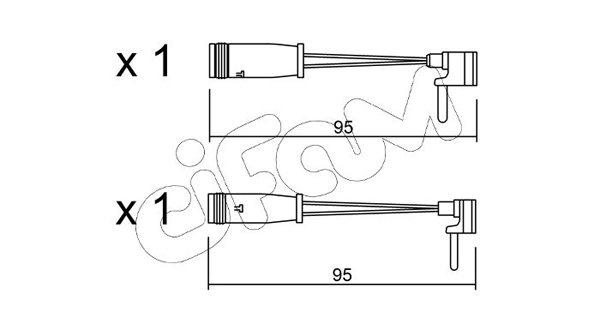 CIFAM figyelmezető kontaktus, fékbetétkopás - SU.159K - TothCarparts