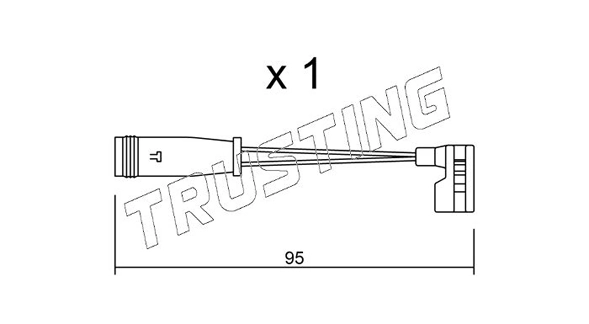TRUSTING figyelmezető kontaktus, fékbetétkopás - SU.164 - TothCarparts