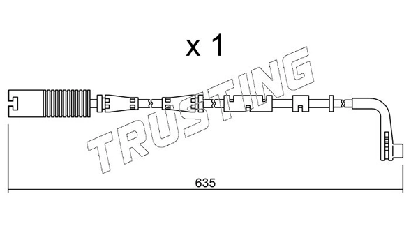 TRUSTING figyelmezető kontaktus, fékbetétkopás - SU.205 - TothCarparts