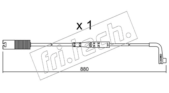 fri.tech. figyelmezető kontaktus, fékbetétkopás - SU.207 - TothCarparts