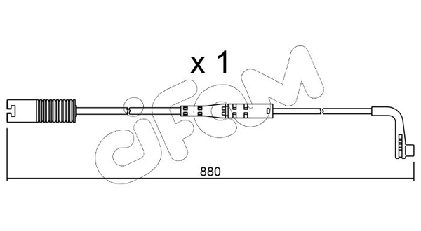 CIFAM figyelmezető kontaktus, fékbetétkopás - SU.207 - TothCarparts