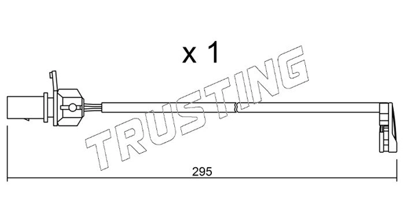 TRUSTING figyelmezető kontaktus, fékbetétkopás - SU.224 - TothCarparts