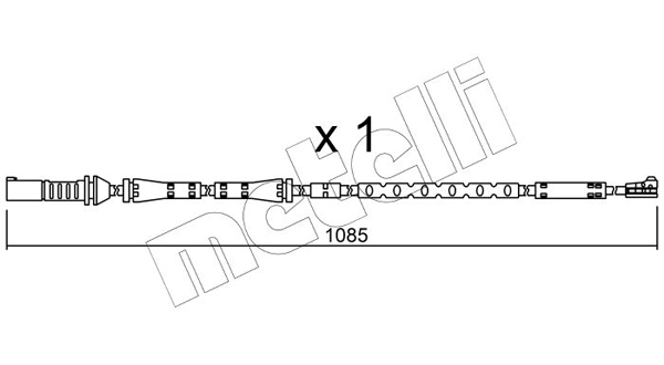 METELLI figyelmezető kontaktus, fékbetétkopás - SU.284 - TothCarparts