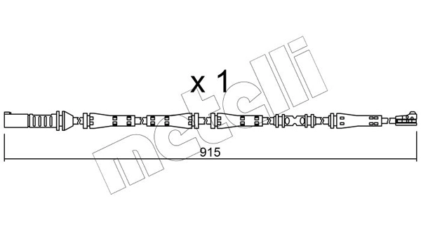 METELLI figyelmezető kontaktus, fékbetétkopás - SU.287 - TothCarparts