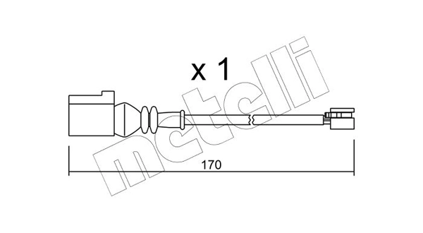 METELLI figyelmezető kontaktus, fékbetétkopás - SU.289 - TothCarparts