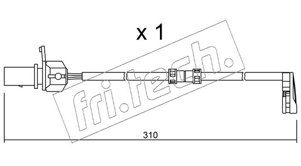fri.tech. figyelmezető kontaktus, fékbetétkopás - SU.290 - TothCarparts