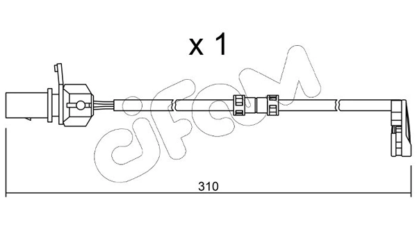 CIFAM figyelmezető kontaktus, fékbetétkopás - SU.290 - TothCarparts