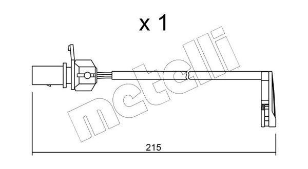 METELLI figyelmezető kontaktus, fékbetétkopás - SU.291 - TothCarparts
