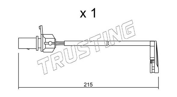 TRUSTING figyelmezető kontaktus, fékbetétkopás - SU.291 - TothCarparts