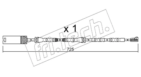 fri.tech. figyelmezető kontaktus, fékbetétkopás - SU.302 - TothCarparts