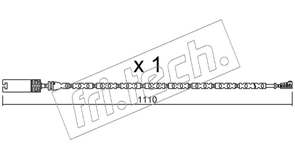 fri.tech. figyelmezető kontaktus, fékbetétkopás - SU.303 - TothCarparts