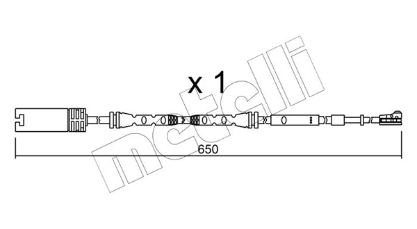 METELLI figyelmezető kontaktus, fékbetétkopás - SU.304 - TothCarparts
