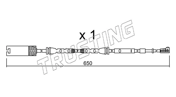 TRUSTING figyelmezető kontaktus, fékbetétkopás - SU.304 - TothCarparts