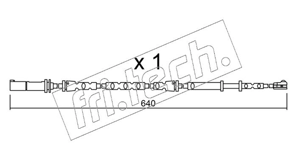 fri.tech. figyelmezető kontaktus, fékbetétkopás - SU.312 - TothCarparts