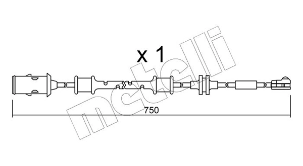 METELLI figyelmezető kontaktus, fékbetétkopás - SU.319 - TothCarparts
