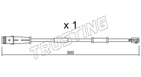 TRUSTING figyelmezető kontaktus, fékbetétkopás - SU.320 - TothCarparts