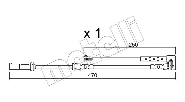 METELLI figyelmezető kontaktus, fékbetétkopás - SU.338 - TothCarparts