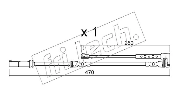 fri.tech. figyelmezető kontaktus, fékbetétkopás - SU.338 - TothCarparts