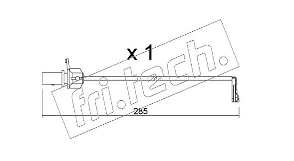 fri.tech. figyelmezető kontaktus, fékbetétkopás - SU.345 - TothCarparts