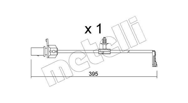 METELLI figyelmezető kontaktus, fékbetétkopás - SU.346 - TothCarparts