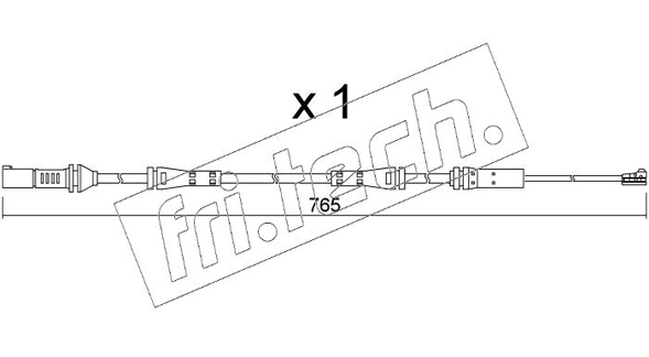 fri.tech. figyelmezető kontaktus, fékbetétkopás - SU.372 - TothCarparts