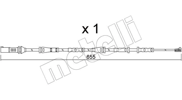 METELLI figyelmezető kontaktus, fékbetétkopás - SU.378 - TothCarparts