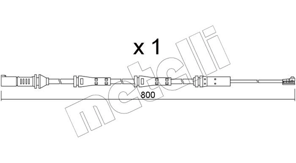 METELLI figyelmezető kontaktus, fékbetétkopás - SU.379 - TothCarparts