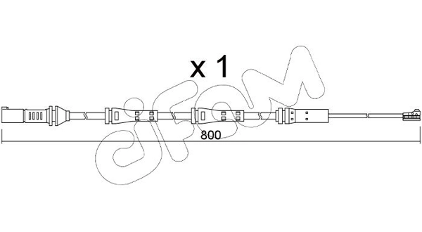 CIFAM figyelmezető kontaktus, fékbetétkopás - SU.379 - TothCarparts