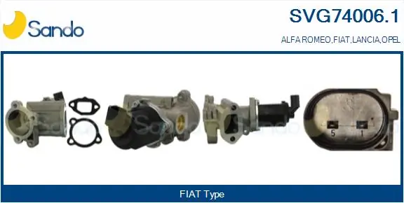 SANDO AGR-szelep - SVG74006.1 - TothCarparts