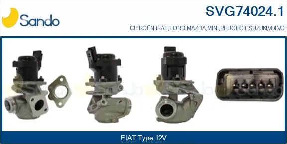 SANDO AGR-szelep - SVG74024.1 - TothCarparts