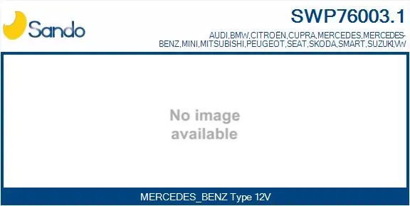 SANDO mosóvízszivattyú, szélvédőmosó - SWP76003.1 - TothCarparts