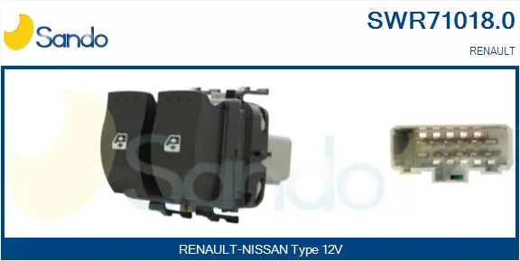 SANDO kapcsoló, ablakemelő - SWR71018.0 - TothCarparts