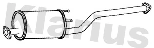 KLARIUS középső hangtompító - 211558 - TothCarparts