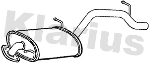 KLARIUS hátsó hangtompító - SZ107T - TothCarparts
