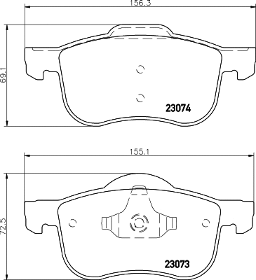 PAGID fékbetétkészlet, tárcsafék - T1189 - TothCarparts