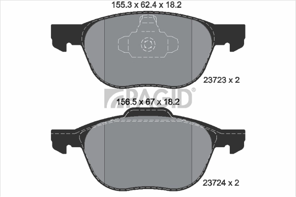 PAGID fékbetétkészlet, tárcsafék - T1436 - TothCarparts