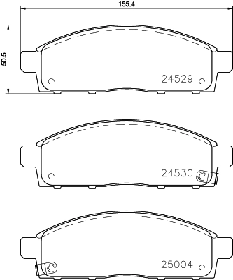PAGID fékbetétkészlet, tárcsafék - T1688 - TothCarparts