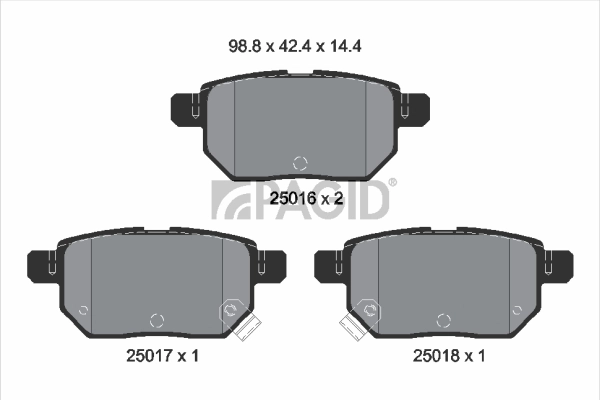 PAGID fékbetétkészlet, tárcsafék - T1921 - TothCarparts