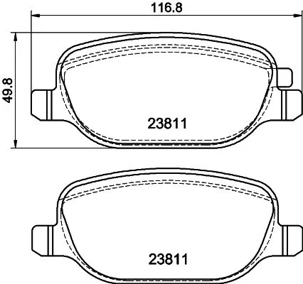 PAGID fékbetétkészlet, tárcsafék - T2221 - TothCarparts