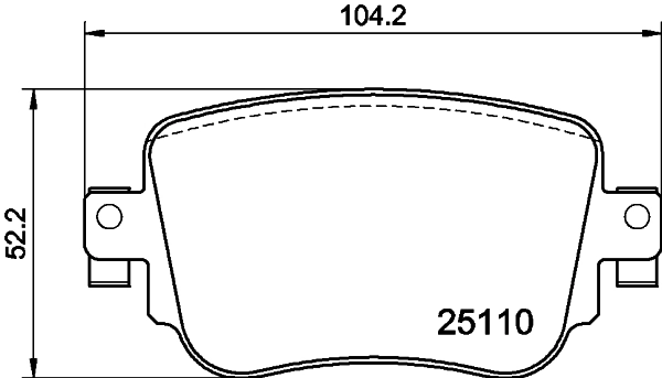 PAGID fékbetétkészlet, tárcsafék - T2282 - TothCarparts