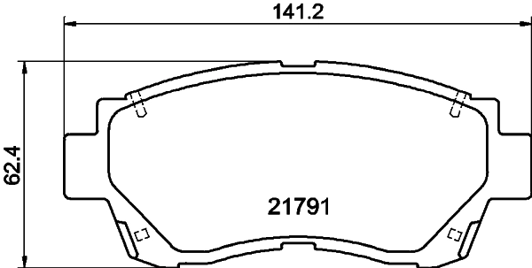 PAGID fékbetétkészlet, tárcsafék - T3053 - TothCarparts