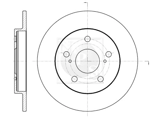 NPS féktárcsa - T331A55 - TothCarparts