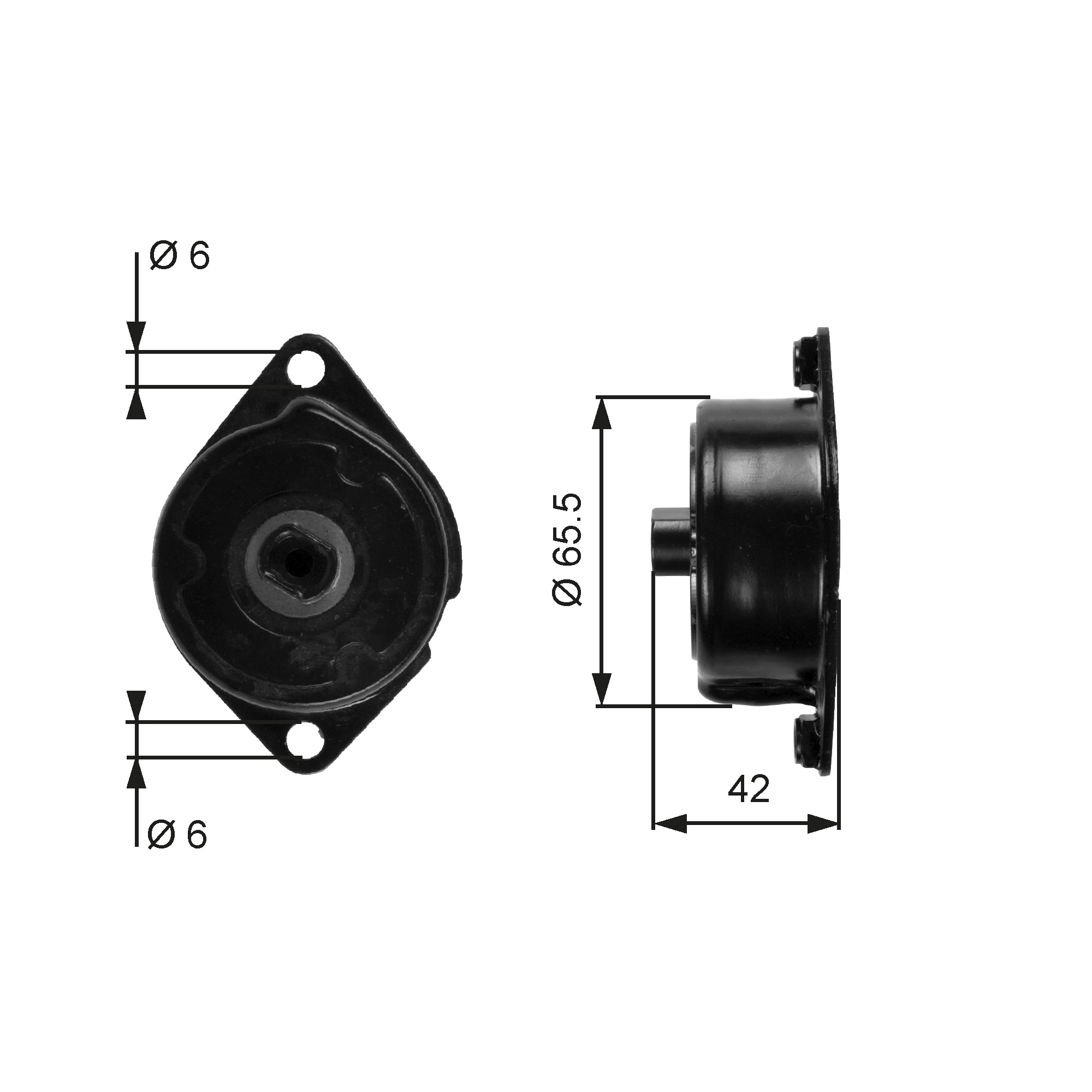 GATES Szíjfeszítő, hosszbordás szíj - T39090 - TothCarparts