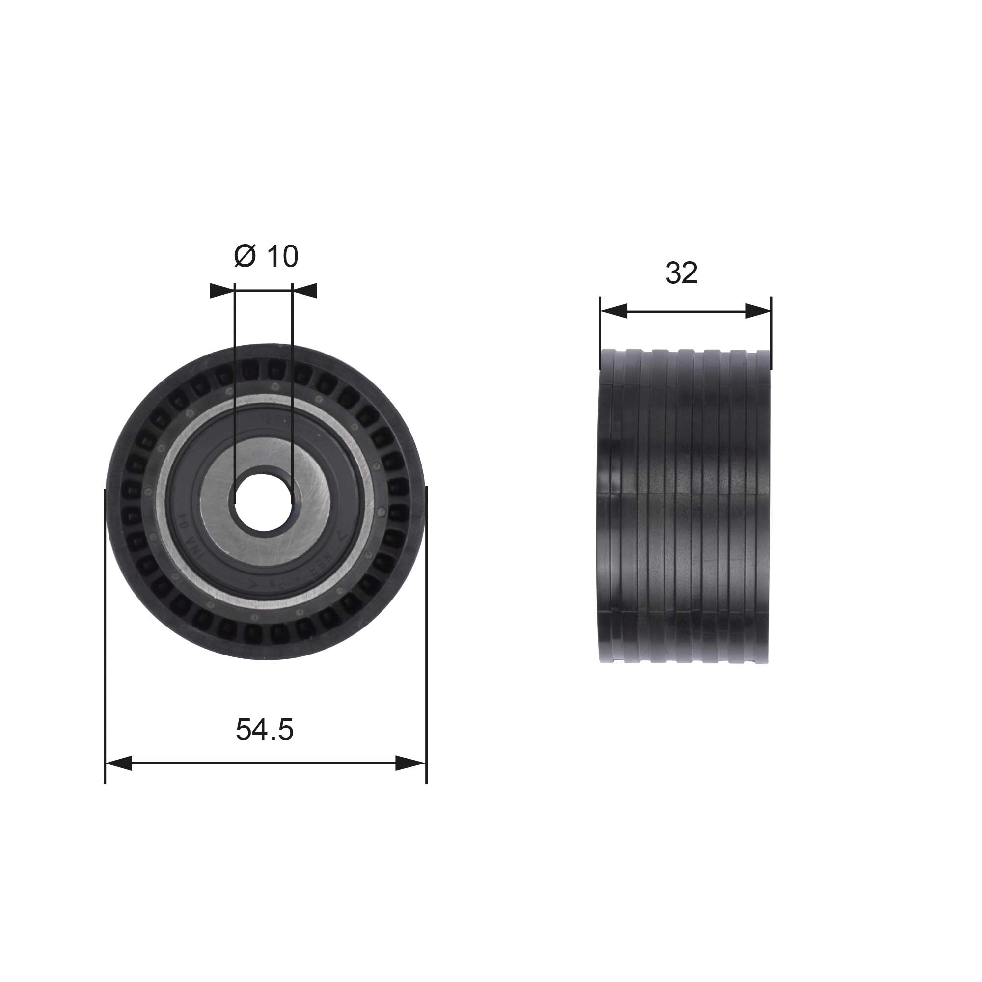 GATES-AU Szíjtárcsa/vezetőgörgő, fogasszíj - T41237 - TothCarparts