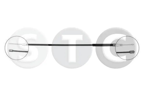 STC huzal, rögzítőfék - T480298 - TothCarparts